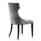 Manhattan Comfort Reine Velvet Dining Chair (Set of Two) in Grey and Walnut DC007-GY - alternate 2
